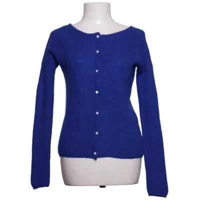 Cardigan (Bleu) de La Maille Sézane Laine d'alpaga, Mohair, Polyamide, Polyester