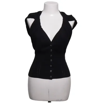 Gilet (Zwart) van Karen Millen Angora, Elastaan, Polyamide, Zijde