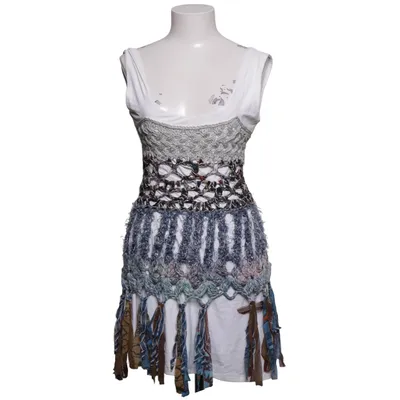 Jurk (Wit, Blauw, Bruin) van Save the Queen