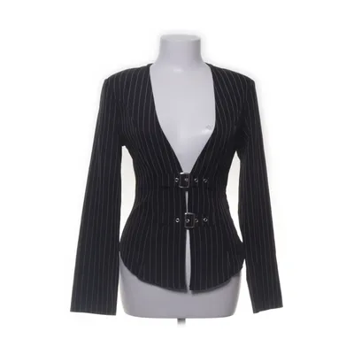 Kavaj (Svart, Vit) från PrettyLittleThing Polyester