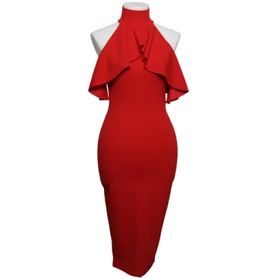Klänning (Röd) från Missguided Elastan, Polyester