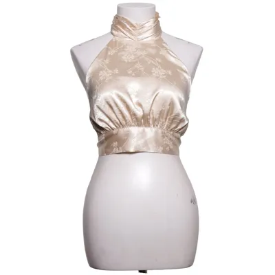 Halternecktopp (Beige)