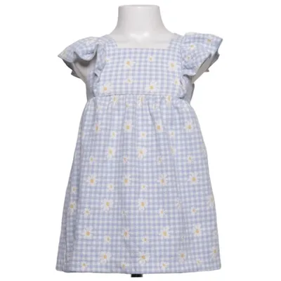 Robe (Bleu, Blanc, Jaune) de Zara Coton, Polyester
