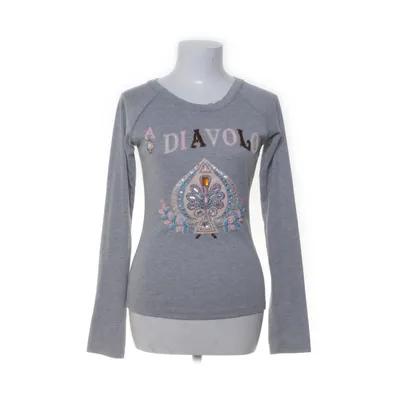 Long sleeve T-shirt (Gray, Multicolored) from Jaune Rouge Cotton