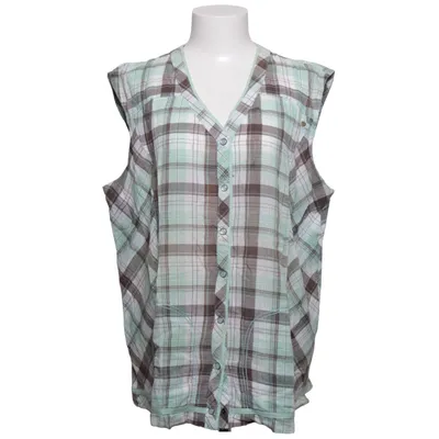 Short sleeve shirt (Green, White, Brown) from Cecil Cotton, Elastane
