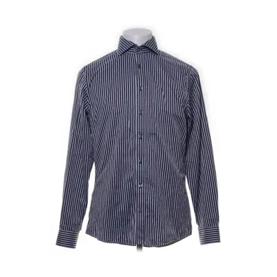 Skjorta (Blå, Vit) från Dressmann Bomull