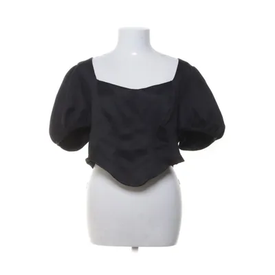 Crop top (Zwart) van River Island Plus Elastaan, Polyester
