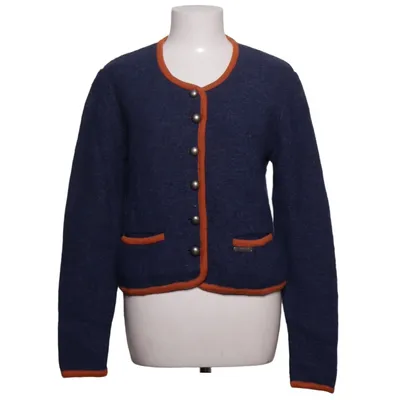 Cardigan (Blue, Orange) from Hammerschmid Wool