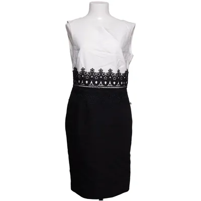 Dress (Black, White) from Comma Cotton, Elastane, Polyester