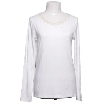 Lange mouwen shirt (Wit) van Le Tricot Perugia Kasjmier, Elastaan, Zijde, Viscose, Wol