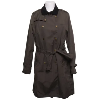 Trench-coat (Vert) de Newhouse Coton, Polyester, Viscose, Laine