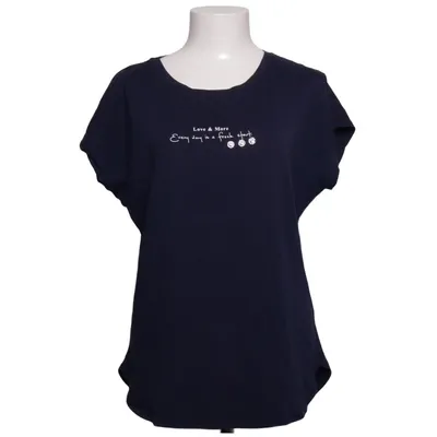 T-shirt (Blue) from Elisa Immagine Cotton, Elastane