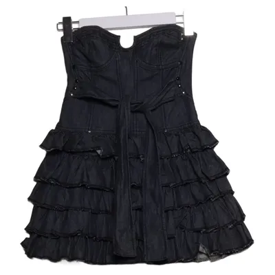 Denim dress (Gray) from River Island Cotton