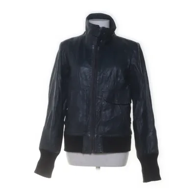 Läderjacka (Petrol) från Object Polyester, Skinn