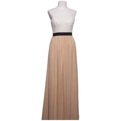 Aftenkjole (Beige, Hvid) fra Danity Elastan, Polyamid