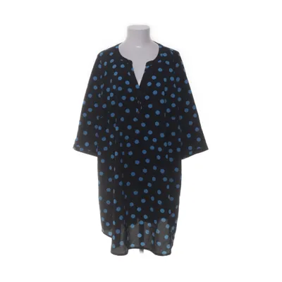 Klänning (Svart, Blå) från Zizzi Elastan, Återvunnen polyester