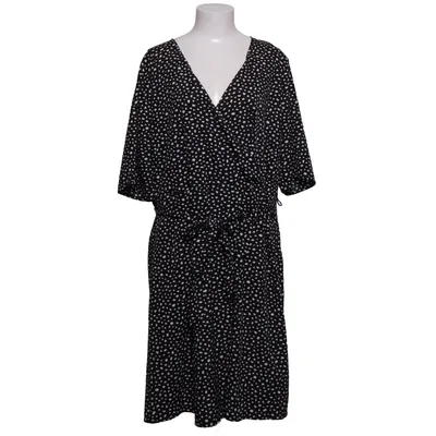 Robe portefeuille (Noir, Blanc) de Junarose Polyester