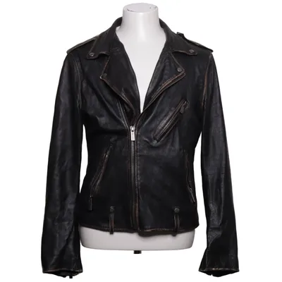 Veste de motard (Noir) de Bolongaro Trevor Coton, Cuir, Polyester