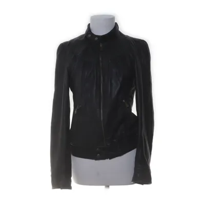 Läderjacka (Svart) från Ted Baker Skinn, Bomull, Polyester