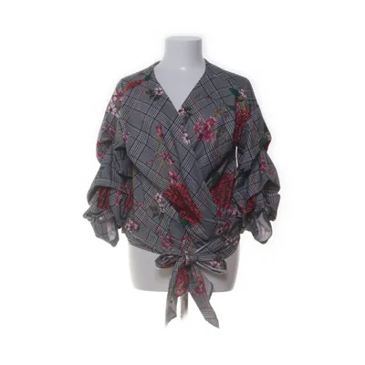 Wikkelblouse (Zwart, Meerkleurig) van Flamant Rose
