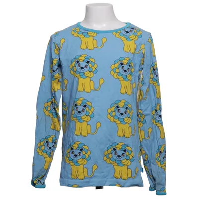 Long sleeve T-shirt (Blue, Yellow) from Småfolk Elastane, Organic cotton