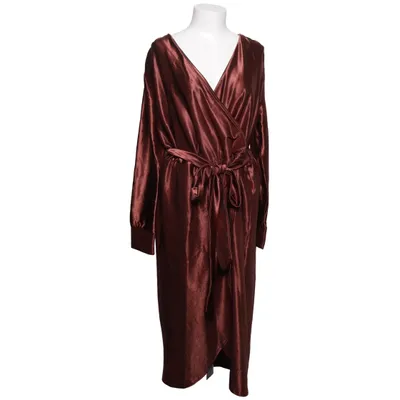 Slå-om-kjole (Brun) fra ASOS Design Elastan, Polyester
