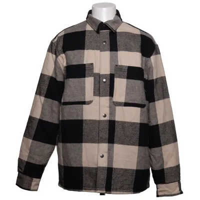Overshirt (Beige, Black) from H&M Cotton, Polyester