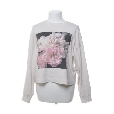Sweatshirt (Beige, Multicolored) from Helena Christensen x H&M Cotton, Polyester