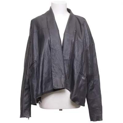 Bikerjakke (Sort) fra Elin Kling for H&M Bomuld, Læder, Polyester