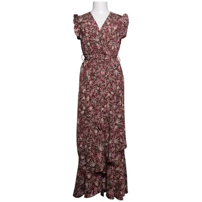 Omlottklänning (Brun, Flerfärgad) från Shein Elastan, Polyester