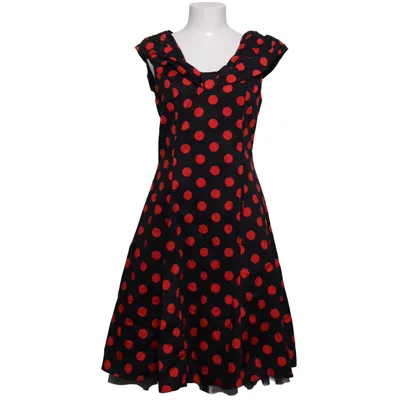 Jurk (Zwart, Rood) van Hearts & Roses Katoen, Elastaan