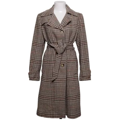 Coat (Brown, White, Black) from R.C Polyamide, Wool