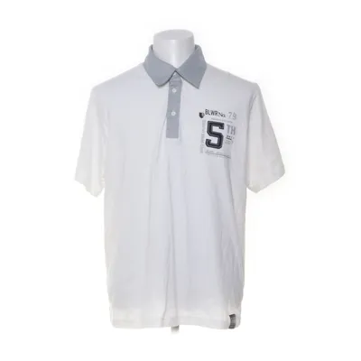 Pikétröja (Vit, Svart) från Bluewear Bomull