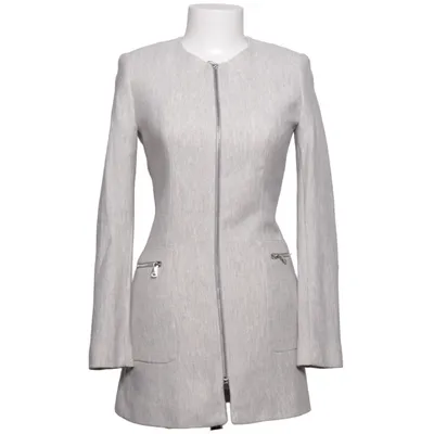 Manteau (Gris) de Zara Basic Coton, Polyester
