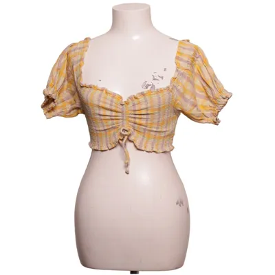 Crop top (Gul, Lila, Flerfärgad) från Urban Outfitters Bomull
