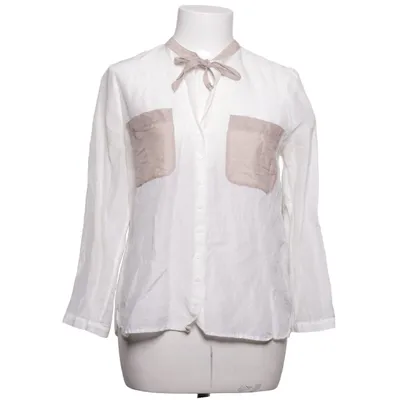 Blouse (White, Brown) from Designers Remix Charlotte Eskildsen