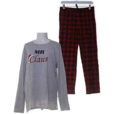 Pyjamas (Grå, Röd, Flerfärgad) från Up2Fashion Bomull, Viskos