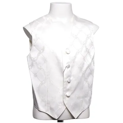 Jakkesætsvest (Hvid) fra Cavaliere Polyester, Viscose