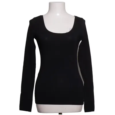 T-shirt à manches longues (Noir) de H&M Basic Coton, Élasthane