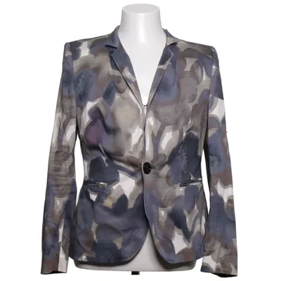 Blazer (Grijs, Meerkleurig) van Hans Ubbink Katoen, Elastaan, Polyester