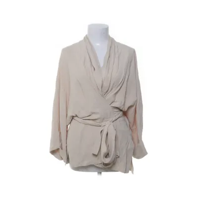 Wikkelblouse (Beige) van Rodebjer Viscose