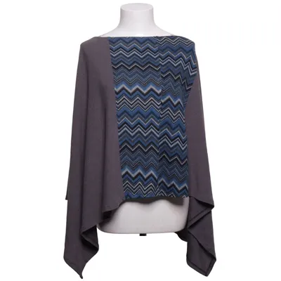 Poncho (Grå, Blå, Vit) från Norhult Elastan, Polyester