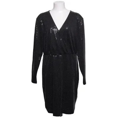 Robe (Noir, Argent) de Ichi Élasthane, Fibre métallique, Polyester