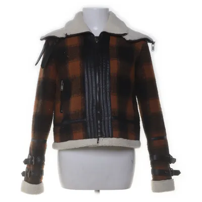Shearling jas (Bruin, Zwart) van New Look Polyester, Polyurethaan, Viscose