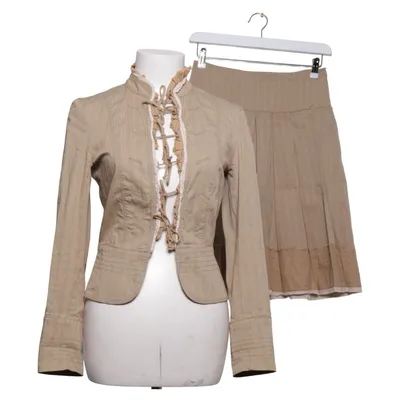 Skirt suit (Beige) from Zara Basic Cotton, Elastane