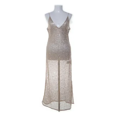 Maxi jurk (Beige, Goud) van H&M Polyamide