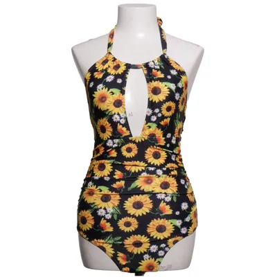 Baddräkt (Svart, Gul, Flerfärgad) från Dressfo Elastan, Polyester