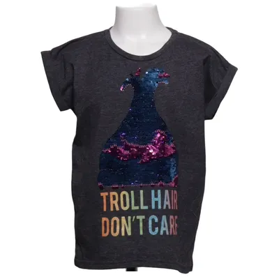 T-shirt (Grå, Flerfärgad) från Dreamworks Trolls Bomull, Polyester