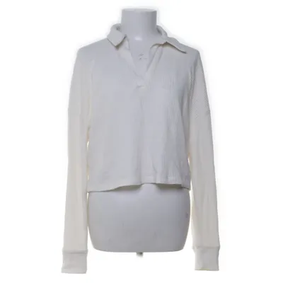 Rugbytröja (Vit) från Abercrombie & Fitch Bomull, Polyester