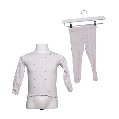 Pyjamasz (Hvid, Rød) fra H&M Bomuld